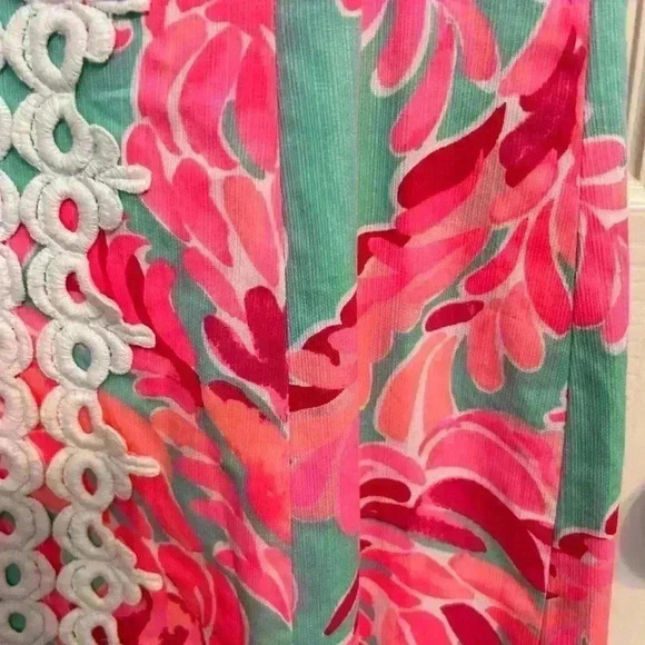 Lily Pulitzer Pear Shift Poolside Blue Love Birds Size 0 - Picture 4 of 7